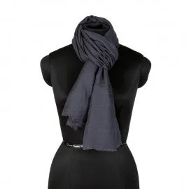 Solid Blue Woolen Stole