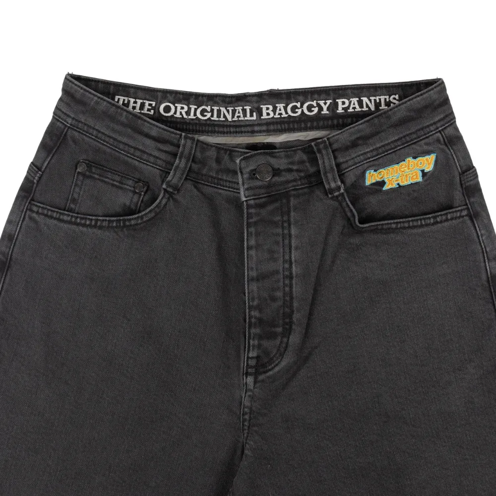 X-Tra Baggy Denim Washed Grey Jeans